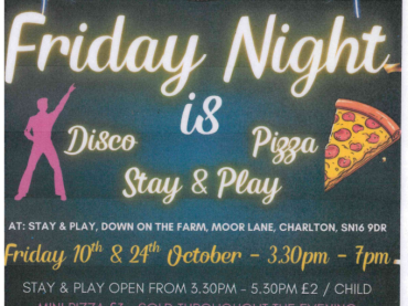 Friday Night Down On the Farm - Disco, Pizza, Stay & Play
